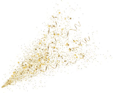 Gold Glitter Confetti Explosion (PNG Transparent) | OnlyGFX.com