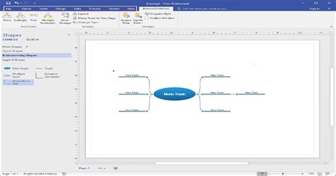 Wie man eine Mind Map in Visio erstellt