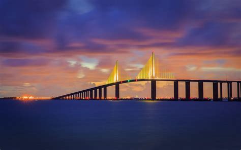 Sunshine Skyway Bridge Florida Wallpapers - Wallpaper Cave