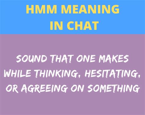 What is The Meaning of hmm in Chat? - Chat Tricks