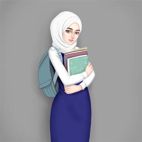 Animasi Dokter Muslimah : Gambar Kartun Muslimah Bercadar Ajib Kartun ...