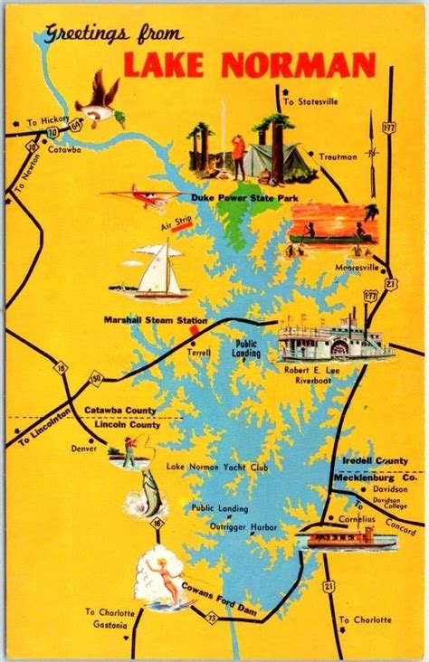 Map Of Lake Norman Nc - Middle East Political Map