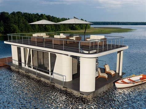 Water house, Houseboat living, Floating house