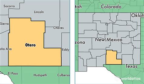 Otero County, New Mexico / Map of Otero County, NM / Where is Otero County?