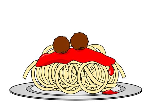 Spaghetti and Meatballs Monster SMIL Animation - Openclipart