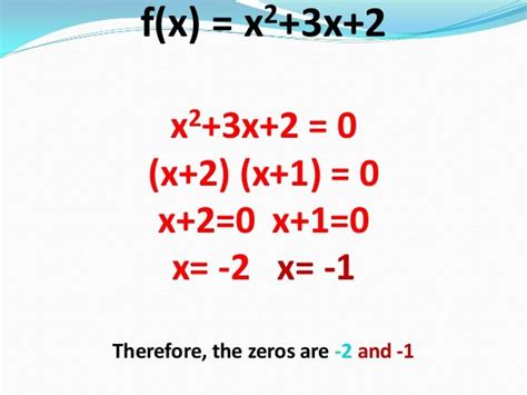 Finding zeros of a quadratic function