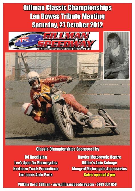 ADELAIDE GILLMAN SPEEDWAY - speedwayandroadracehistory