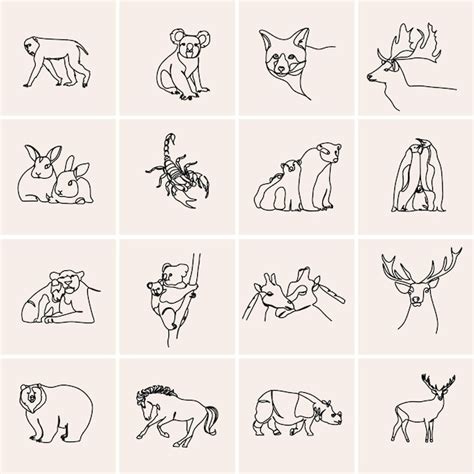 Line art animals Vectors & Illustrations for Free Download | Freepik