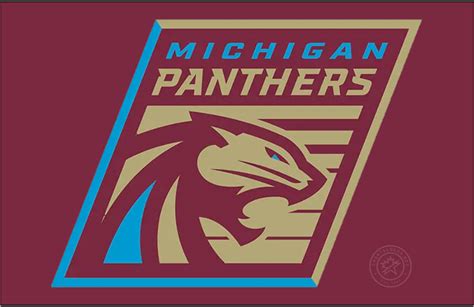 Michigan Panthers Logo - Primary Dark Logo - United Football League ...