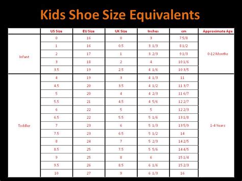 Shoe Size Chart | Content Injection