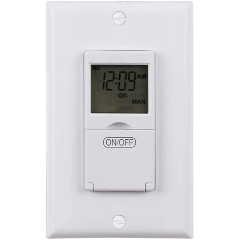 BN-LINK 7 Day Programmable In-Wall Timer Switch for Lights, fans and ...