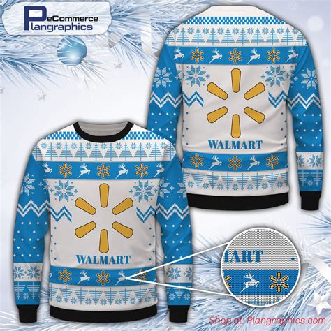 Walmart White Merry Christmas 3D Printed Ugly Christmas Sweater ...