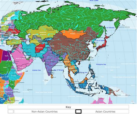 Asia Political Map Countries