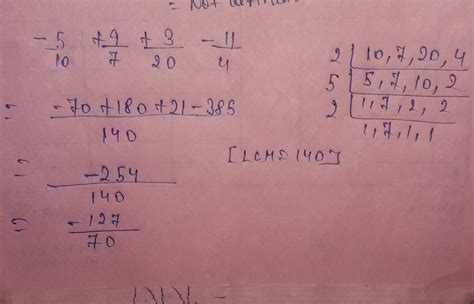 Simplify -5/10+9/7+3/20+(-11)/14 - Brainly.in