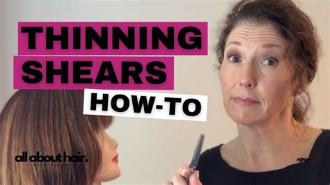 How To Use Thinning Shears Like A Pro - Tips And Tricks - YouTube