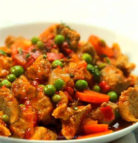 Pork Mechado Recipe - Yummy Food Ph