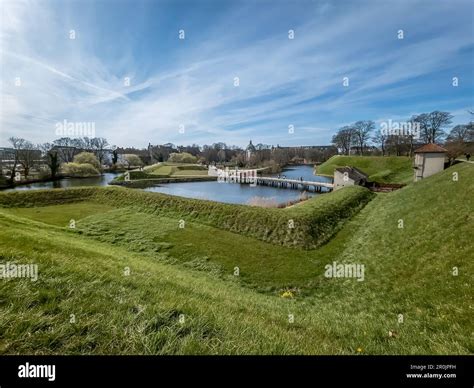 Kastelet, pentagonal start fort in Copenhagen with restored moat ...