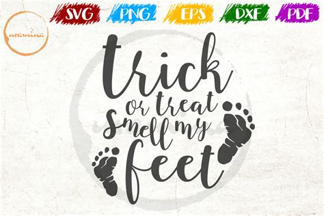 Trick or Treat Smell My Feet Graphic by Uramina · Creative Fabrica