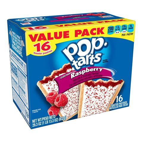 Pop-Tarts, Breakfast Toaster Pastries, Frosted Raspberry, Value Pack ...