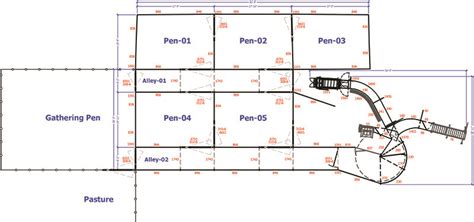 cattle working systems layout - Monroe Andre