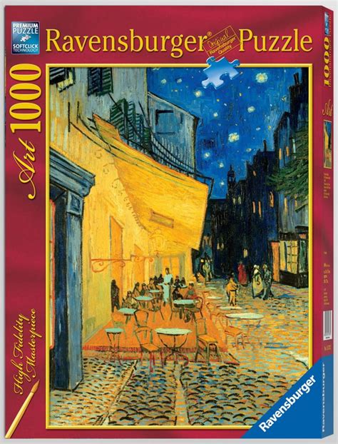 VAN GOGH CAFE AT NIGHT 1000 PIECE JIGSAW PUZZLE - RAVENSBURGER - PUZZLE ...