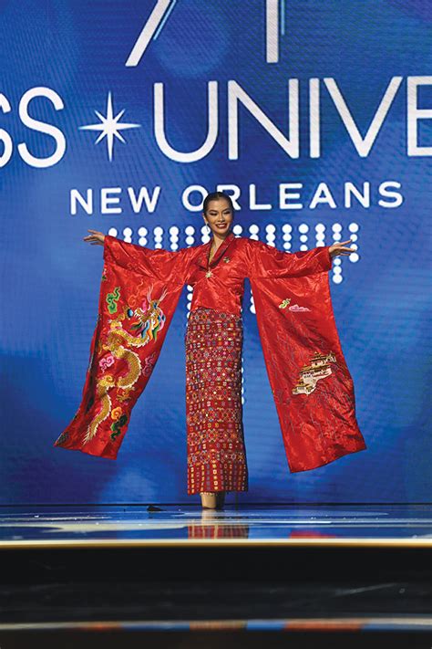 Tashi Choden representing Bhutan shines at the Miss Universe pageant ...