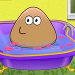 Pou Baby Bathing