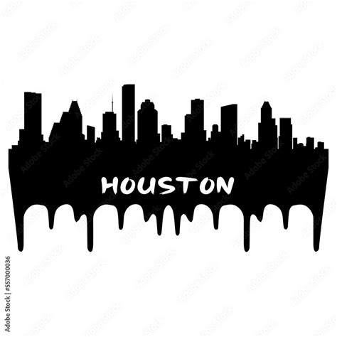 Houston Texas USA Skyline Silhouette Retro Vintage Sunset Houston Lover ...