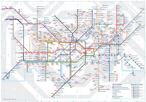 London Tube Map Zone 1