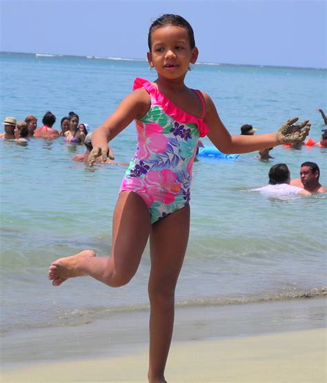 A day at Luquillo beach, Puerto Rico | This cute little girl… | Flickr