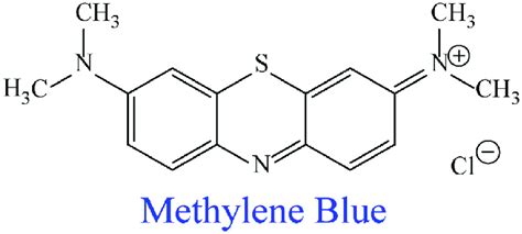 The chemical structure of Methylene blue (MB). | Download Scientific ...