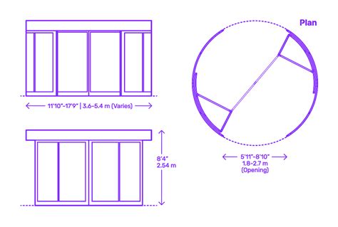 Revolving Doors Dimensions & Drawings | Dimensions.com