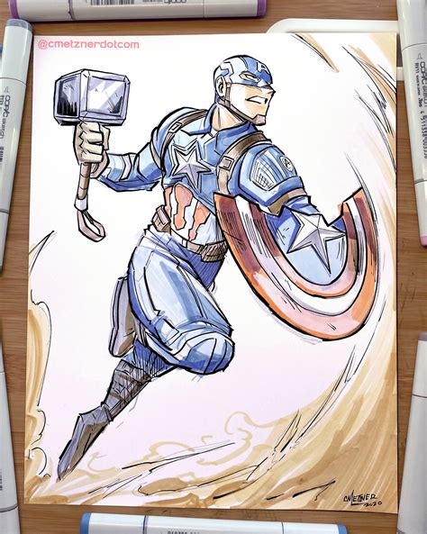 Here’s my drawing of Captain America! : r/marvelstudios