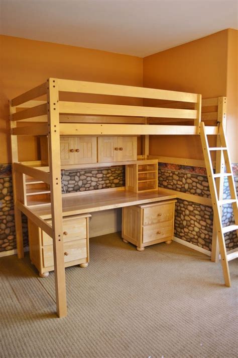 Children’s Student Full-Sized Loft Bed and Desk System • $400.00 | Loft ...