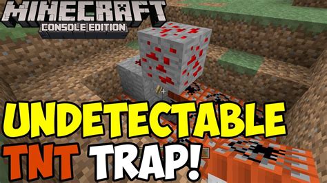 Minecraft: Undetectable TNT Trap! | Tutorial [Xbox & PS3] - YouTube