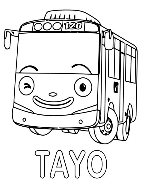 Tayo Little Bus Coloring Pages Coloring Pages