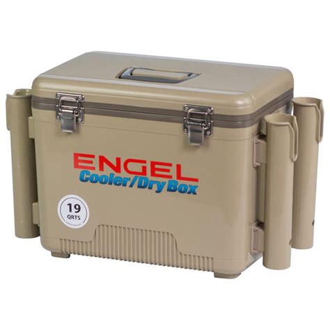 Engel 19 Quart Fishing Rod Holder Attachment Insulated Dry Box Ice ...