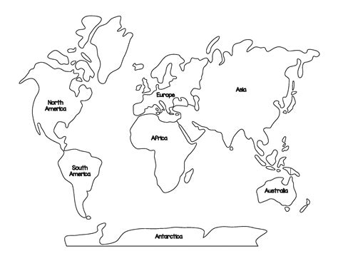 Montessori World Map and Continents - Gift of Curiosity