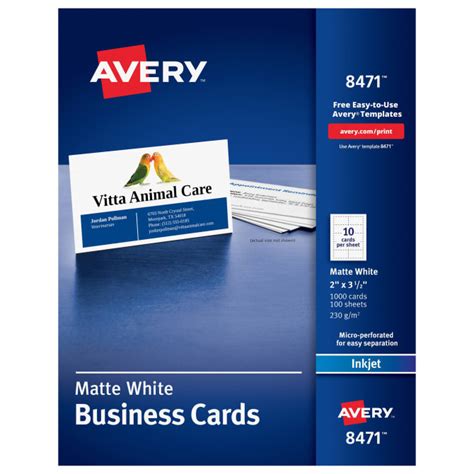 Avery Free Printable Business Cards - FREE PRINTABLE TEMPLATES