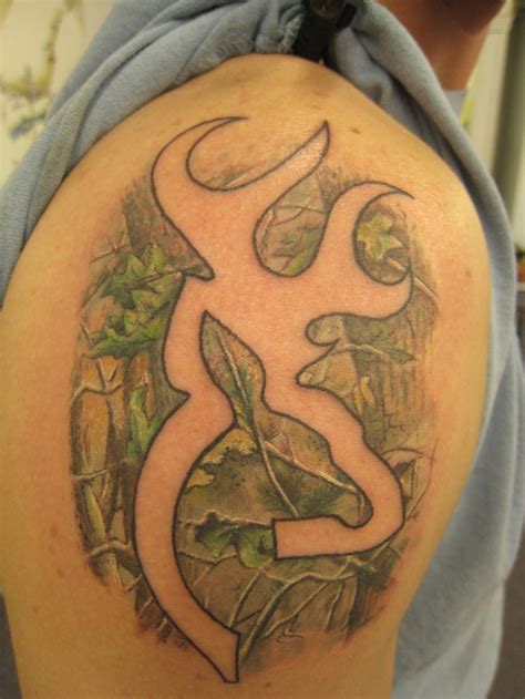 Real tree camo tattoo browning deer by Nate rogers by Zeek911 on DeviantArt