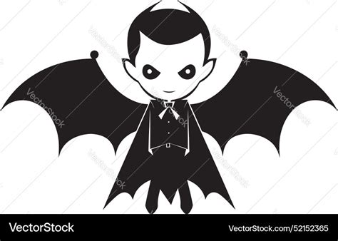 Winged fantasy dracula logo design Royalty Free Vector Image