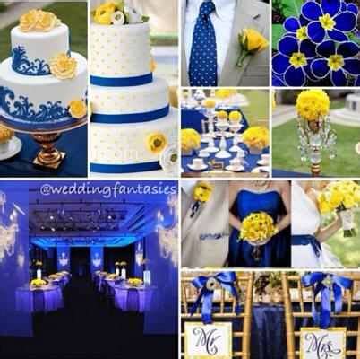 blue and yellow wedding theme - Sylvie Cornelius