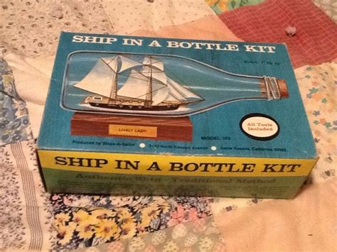 Vintage ship in a bottle kit