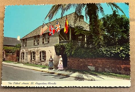 Vintage Unused Postcard - the Oldest House, ST. Augustine, Florida ...