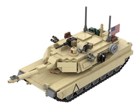 LEGO MOC M1A2 Abrams Tank w/ interior by TOPACES | Rebrickable - Build ...