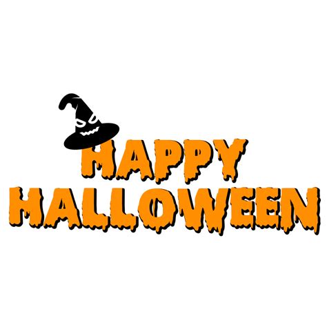 Selamat Halloween Topi Penyihir PNG transparan - StickPNG