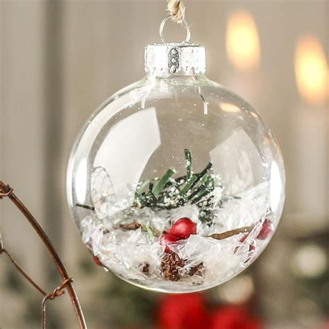 20+ Clear Glass Christmas Balls To Decorate