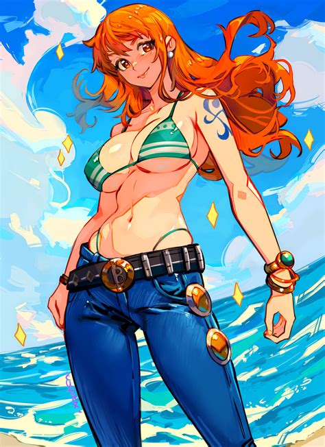 Nami (one piece ) fan art by xdtopsu01 on DeviantArt