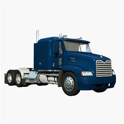 mack vision truck sleeper 3d lwo