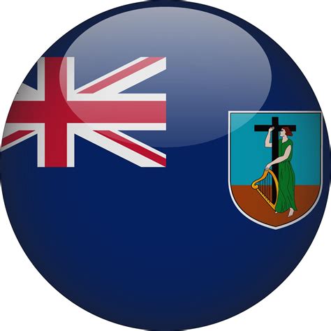 Montserrat 3D Rounded National Flag Button Icon Illustration 4711773 ...